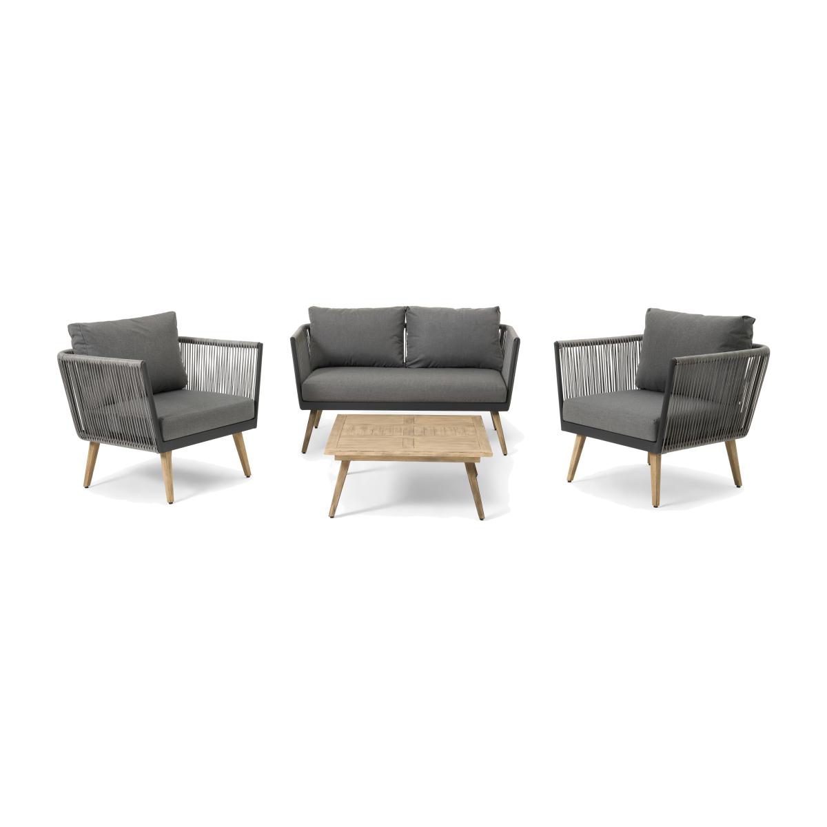 Garden Lounge Set, Grey – image 1