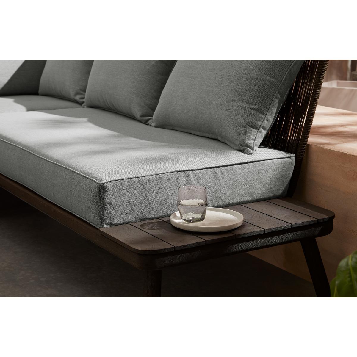Alif Garden Corner Lounge set, Concrete, Grey and Grey Eucalyptus – image 4