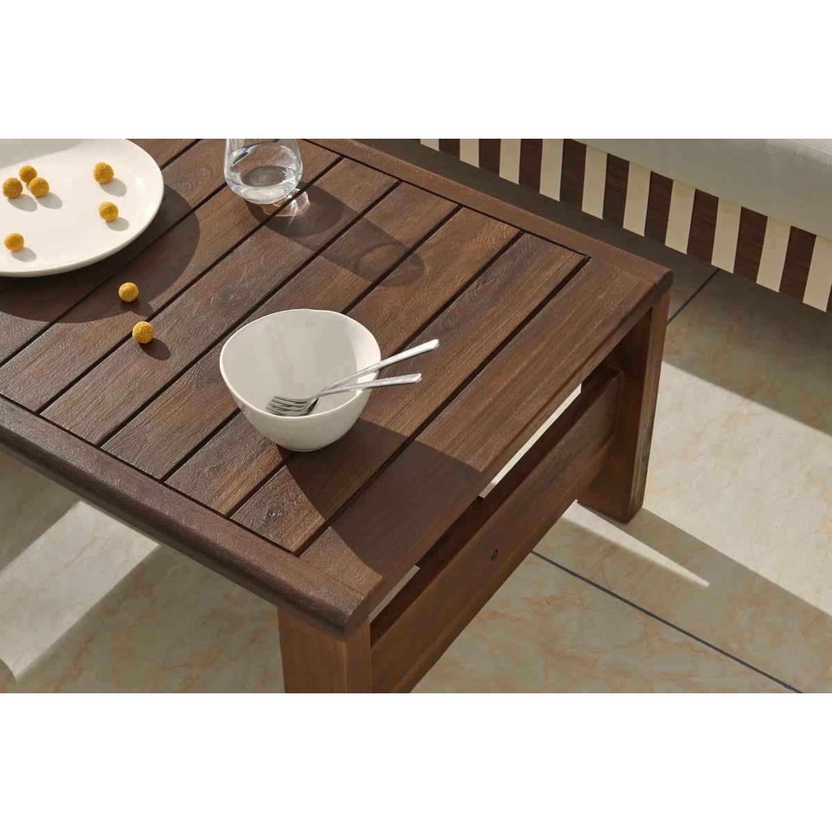 Zambra Garden Lounge Set, Dark Acacia Wood & Natural White – image 5