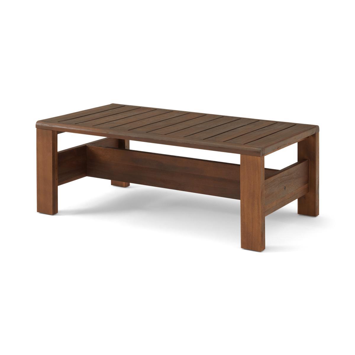 Zambra Garden Lounge Set, Dark Acacia Wood & Natural White – image 7