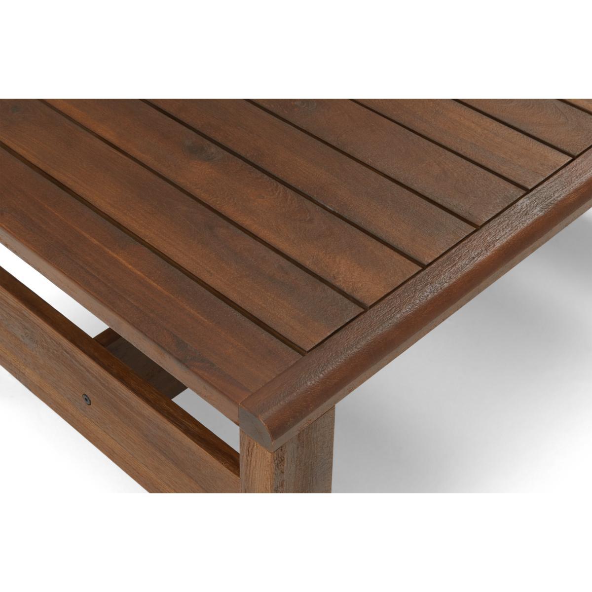 Zambra Garden Lounge Set, Dark Acacia Wood & Natural White – image 8