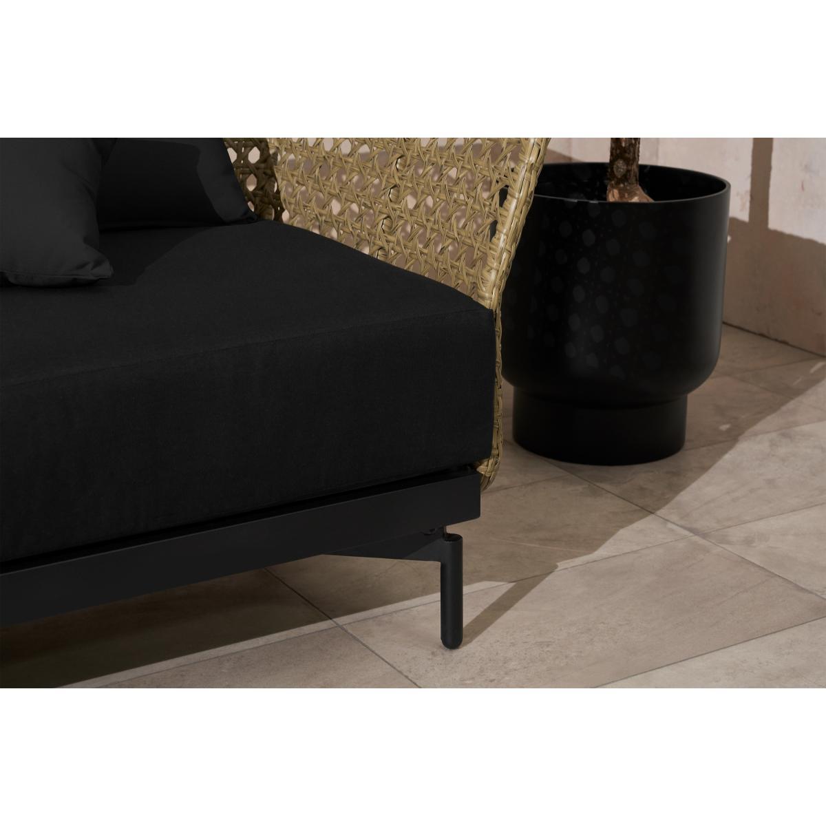 Balawa Garden 3 Seater Sofa, Natural & Grey – image 6