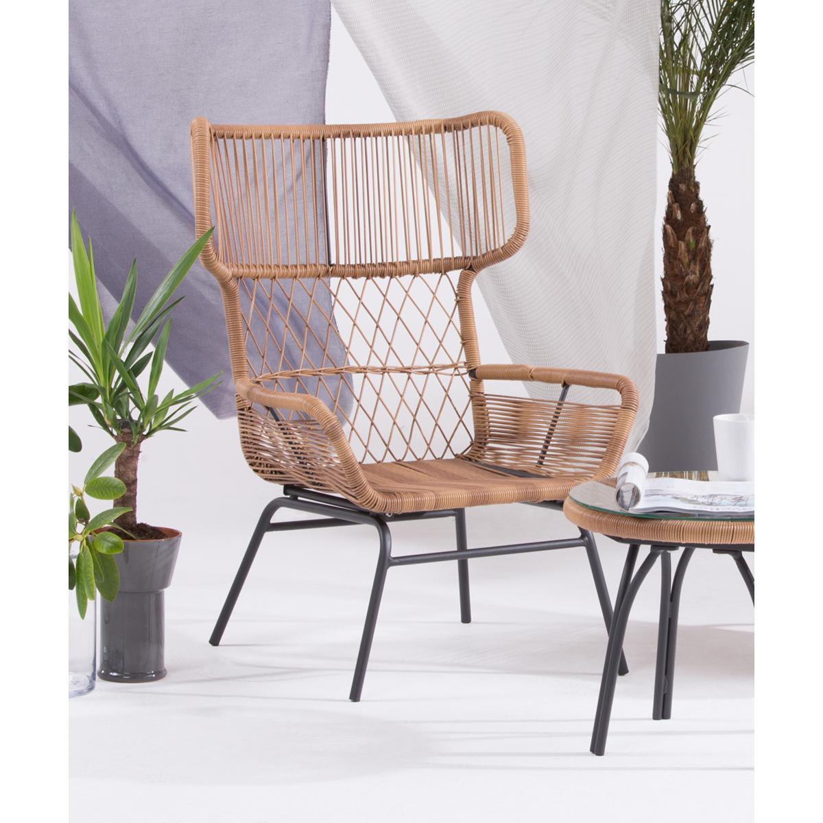 Lyra Garden Lounge Set, Charcoal Grey – image 2
