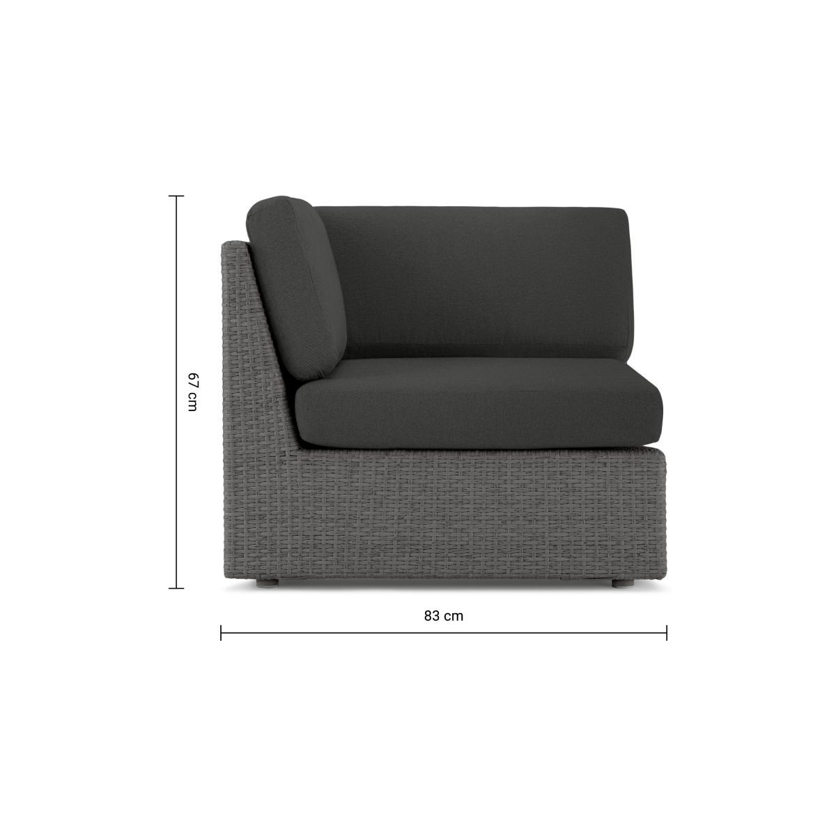 Cordon Garden Modular Corner Unit, Dark Grey – image 9