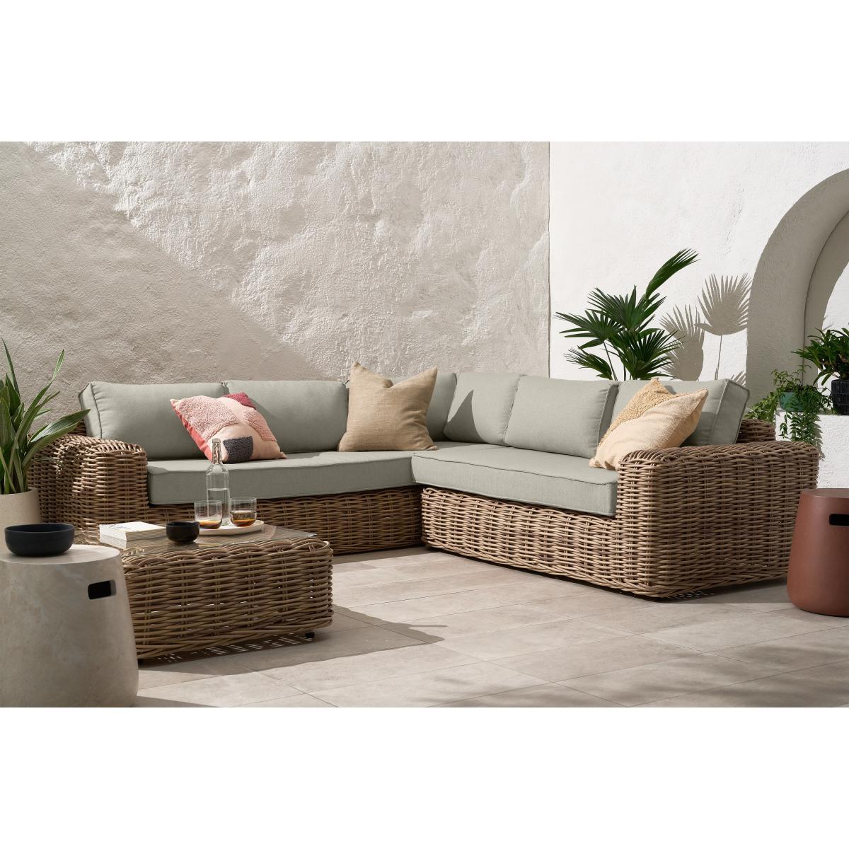 Meera Garden Corner Set, Natural & Cream Polyweave – image 3