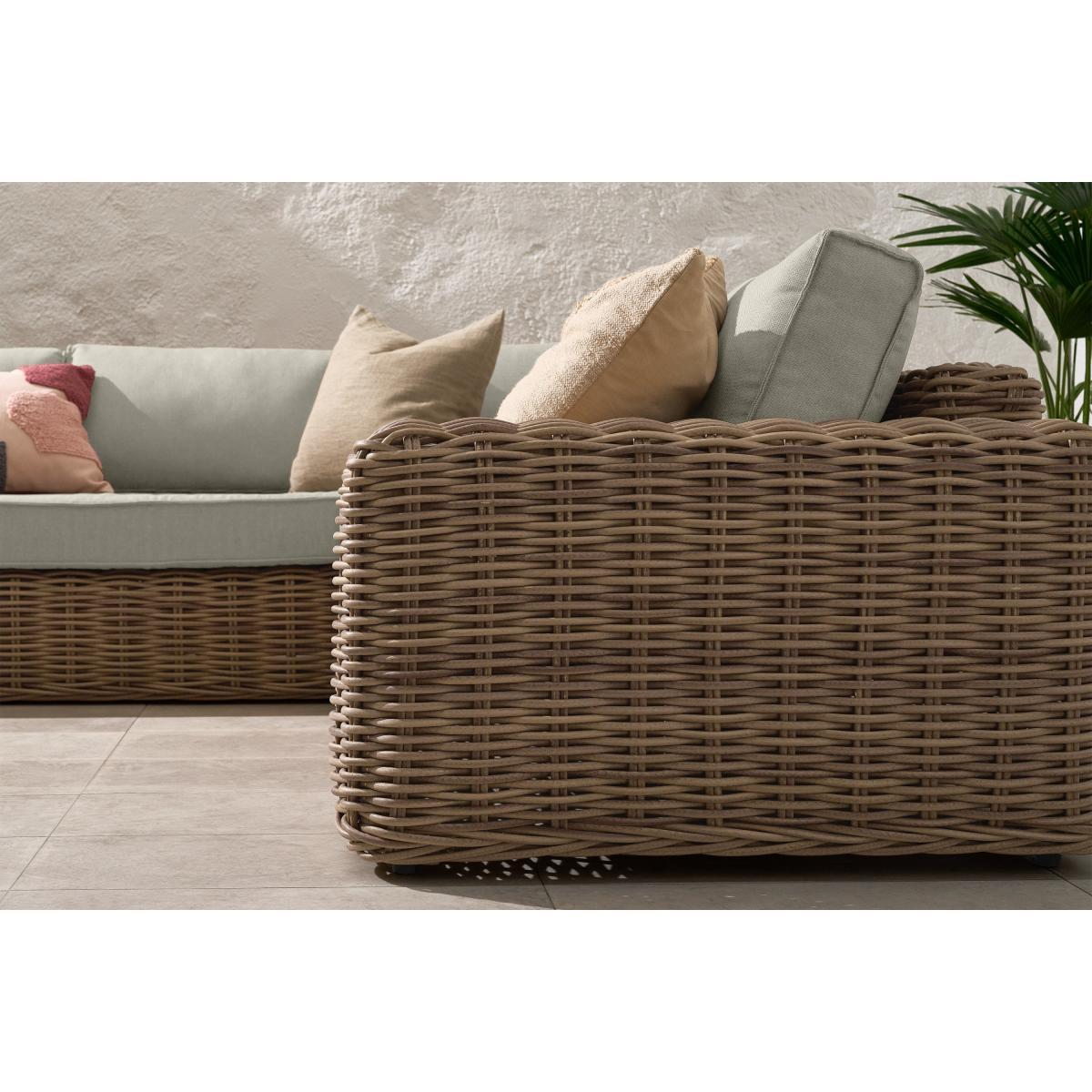 Meera Garden Corner Set, Natural & Cream Polyweave – image 4