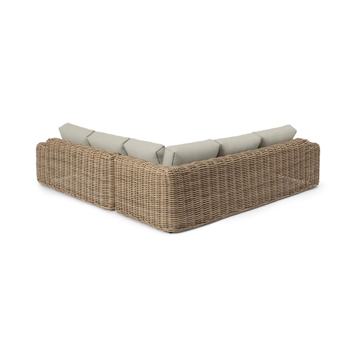 Meera Garden Corner Set, Natural & Cream Polyweave – image 6