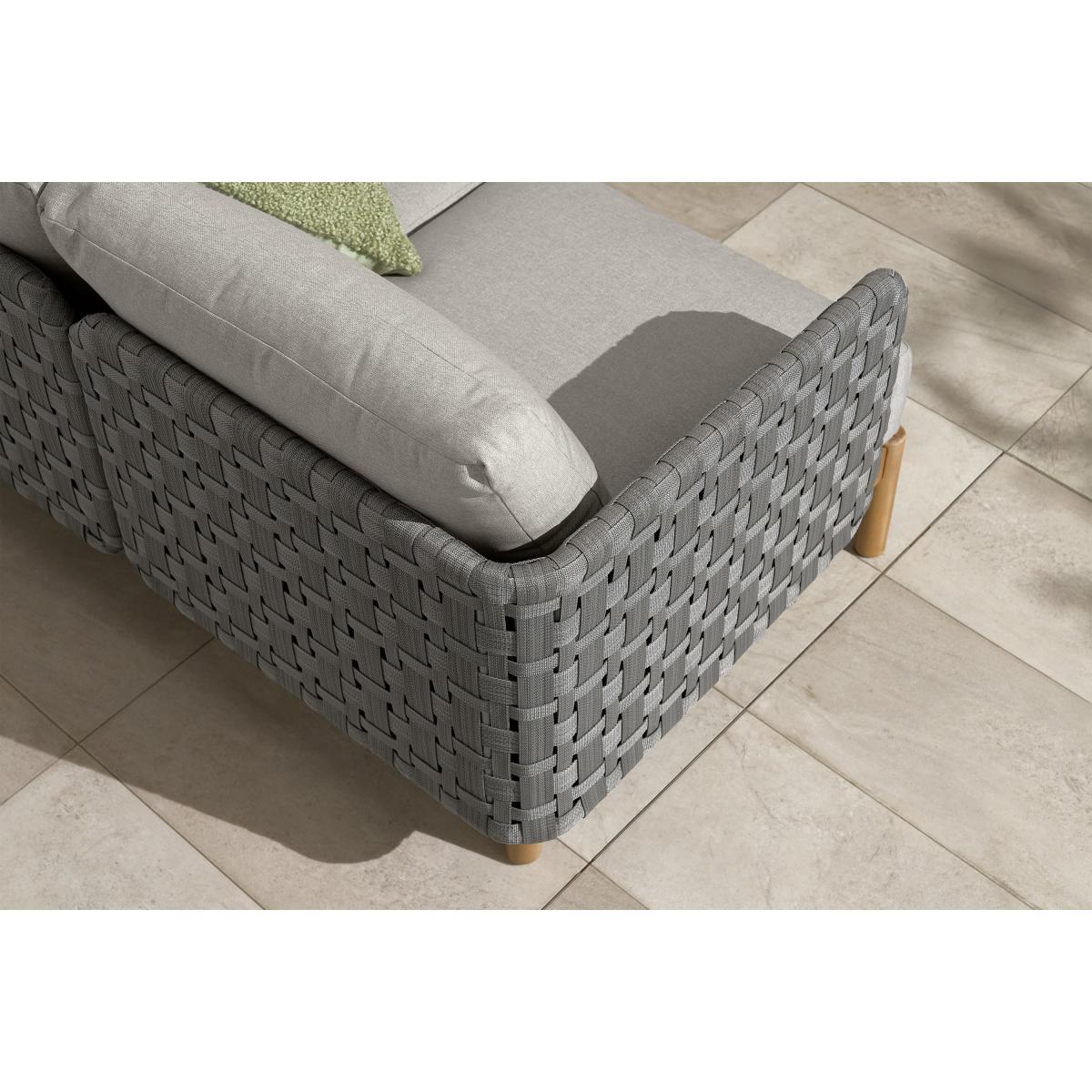 Kolbe Garden Corner Lounge Set, Grey & Acacia – image 4