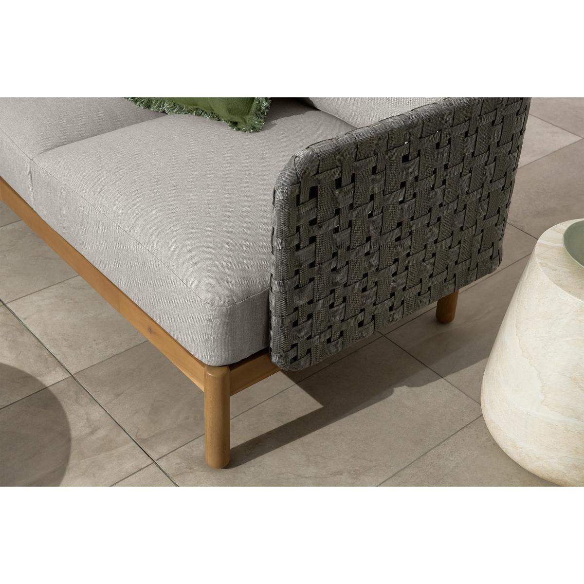 Kolbe Garden Corner Lounge Set, Grey & Acacia – image 6