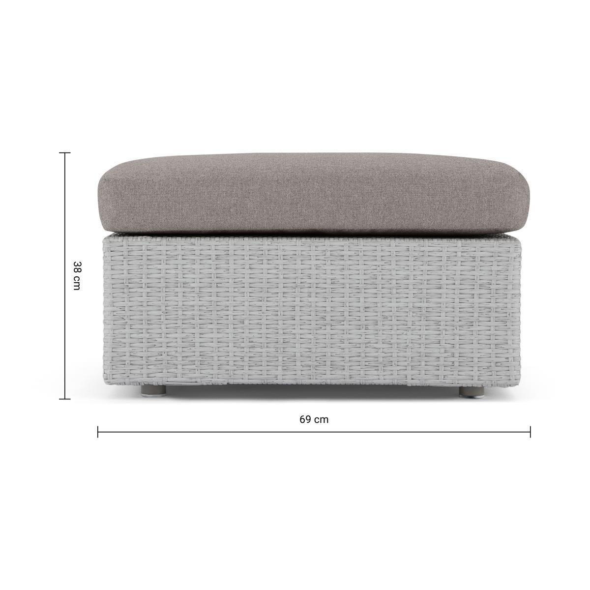Cordon Garden Modular Ottoman, Grey – image 10
