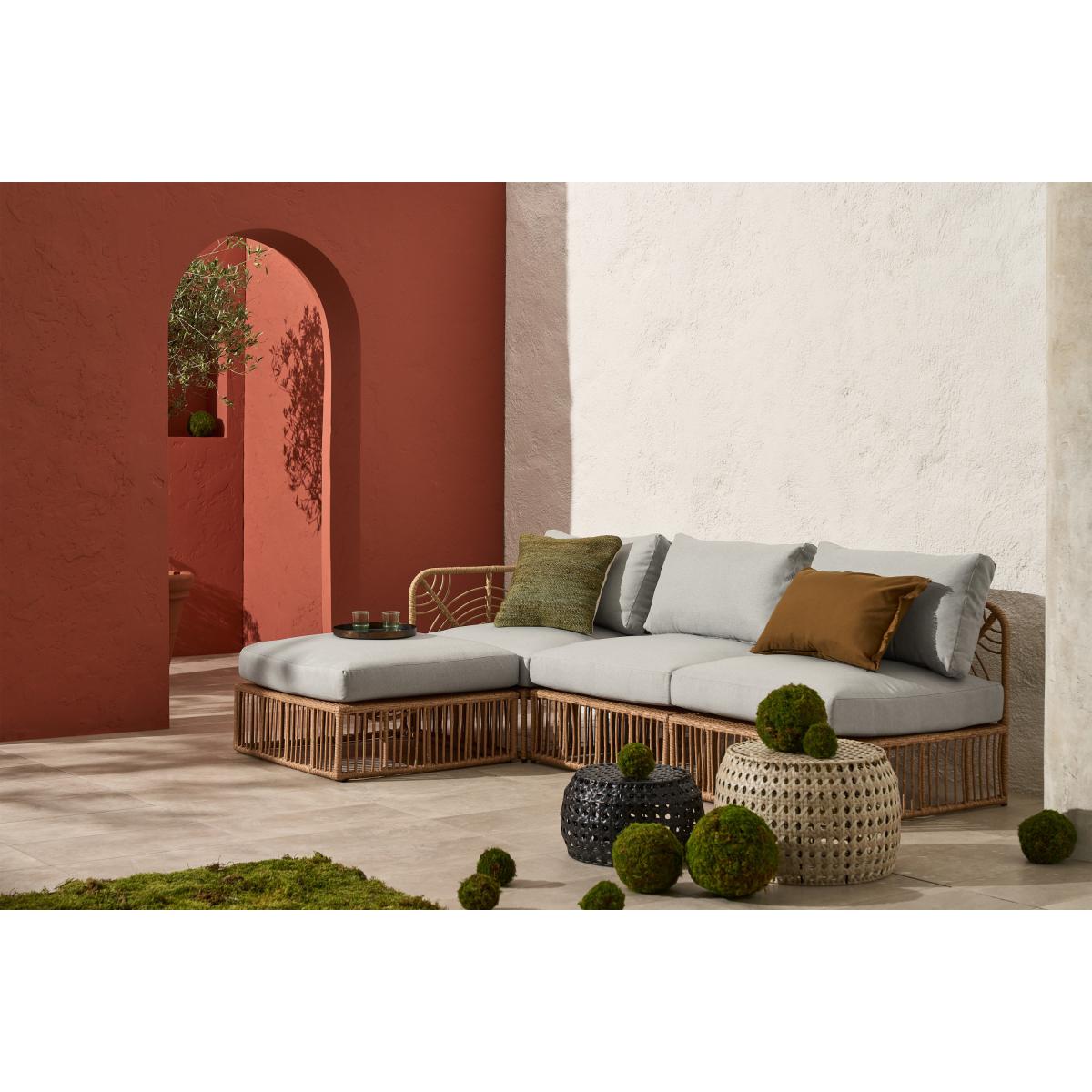 Nairi Garden Corner Modular Sofa, Light Grey – image 3