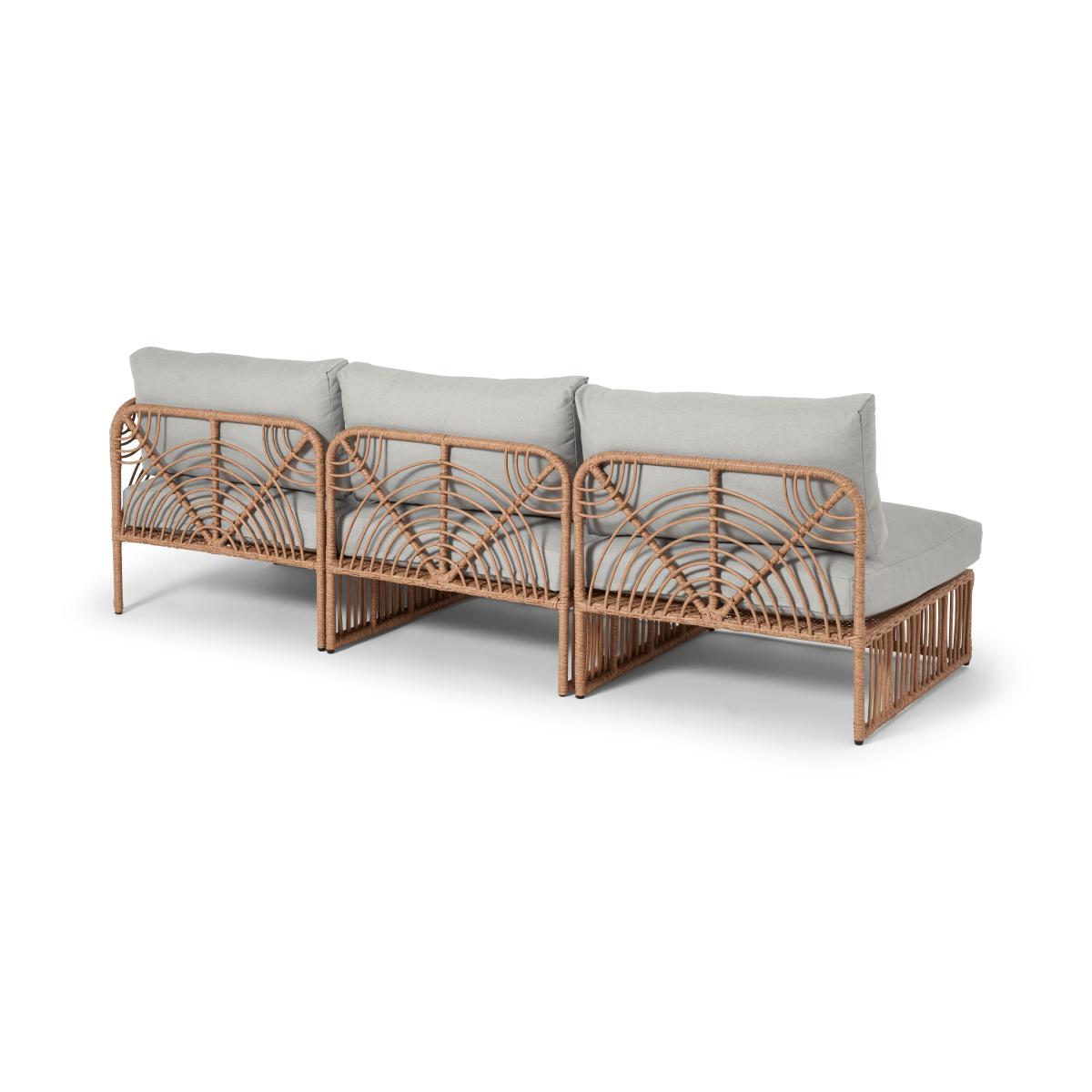Nairi Garden Corner Modular Sofa, Light Grey – image 6