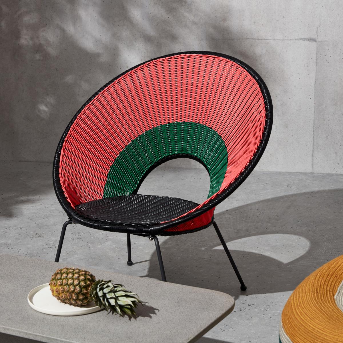 Yuri Garden Lounge Chair, Multi Woven Pink – image 11