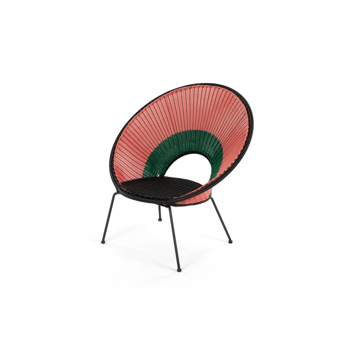Yuri Garden Lounge Chair, Multi Woven Pink – image 3
