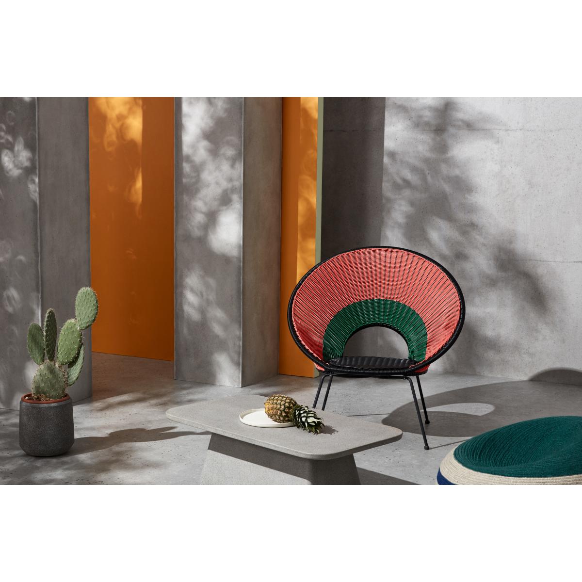 Yuri Garden Lounge Chair, Multi Woven Pink – image 4