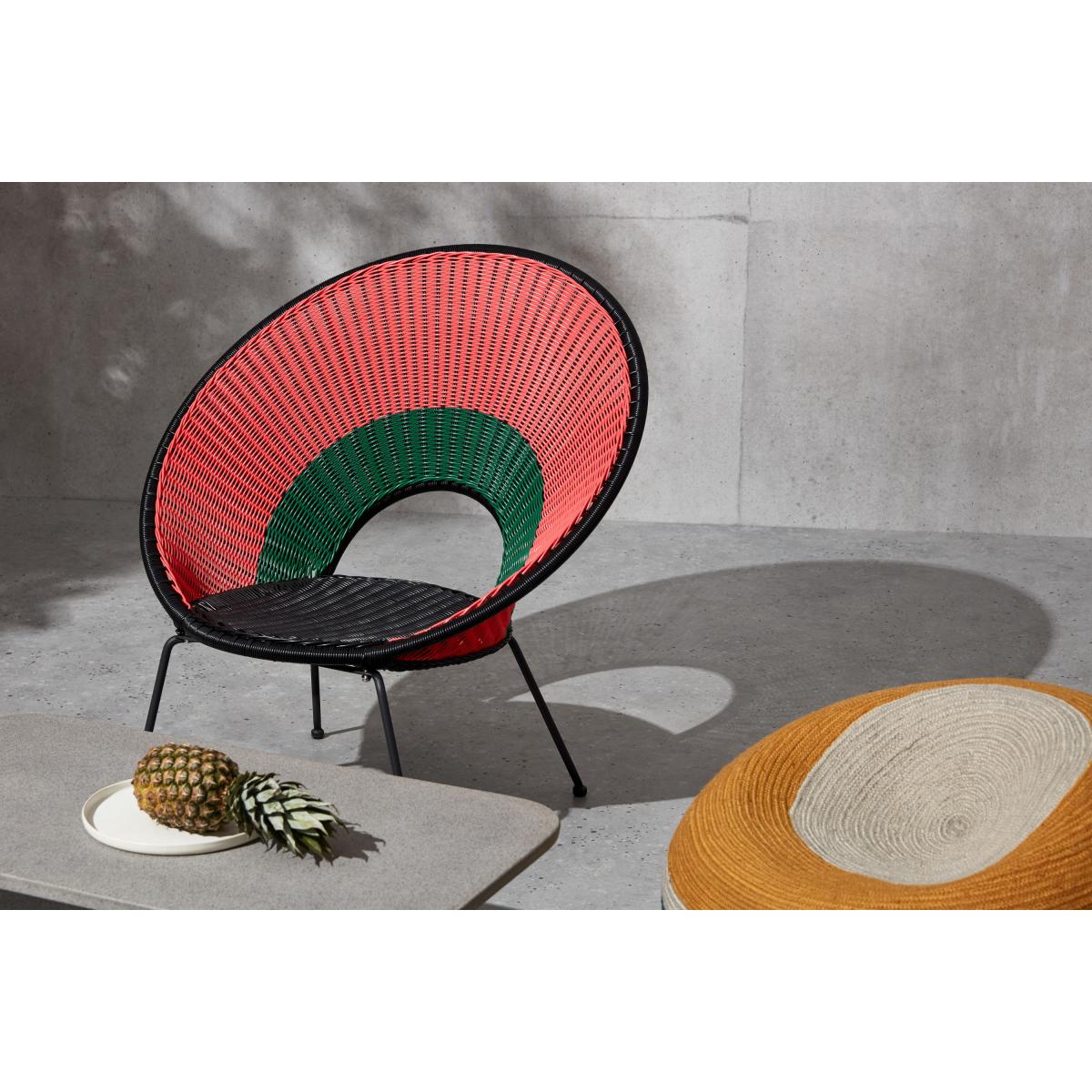 Yuri Garden Lounge Chair, Multi Woven Pink – image 5