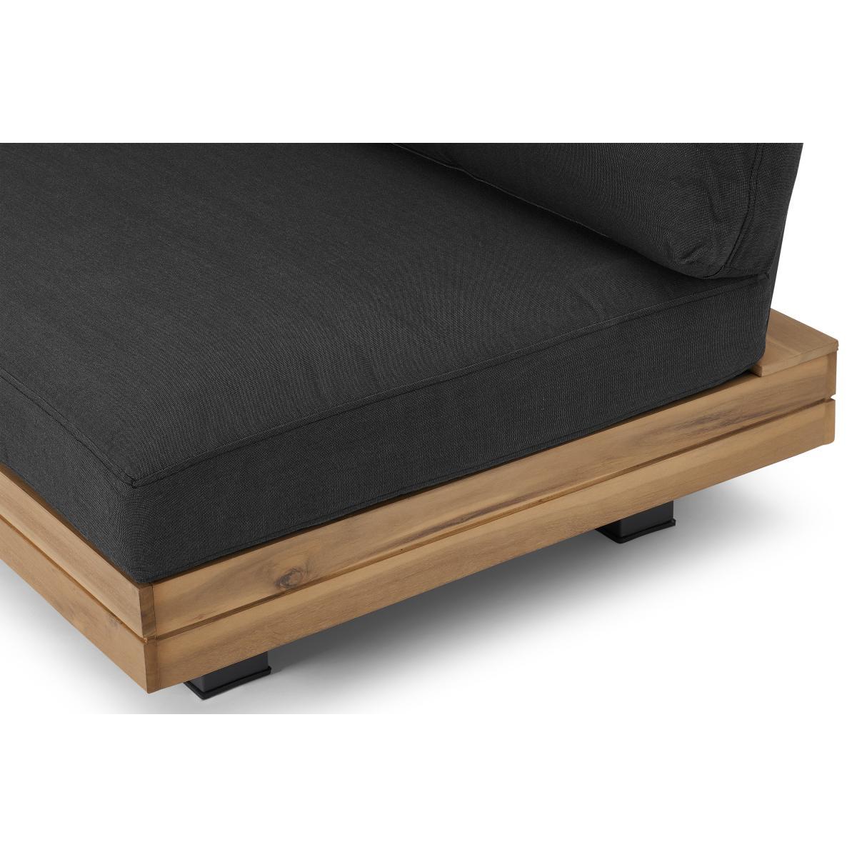 Avarna Corner Modular Lounge Set, Acacia & Grey – image 9
