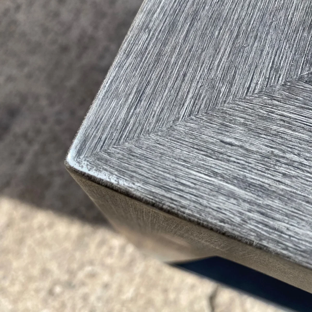 Premium Outdoor Garden Sofa Modern Wood Effect Aluminium Grey 210cm – image 4