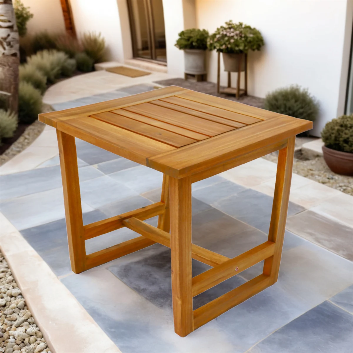 Abrihome Acacia Wood Outdoor Furniture Modular Sofas Tables Olifen Fabric - Teak color / 50cm / 5kg /  0 – image 4