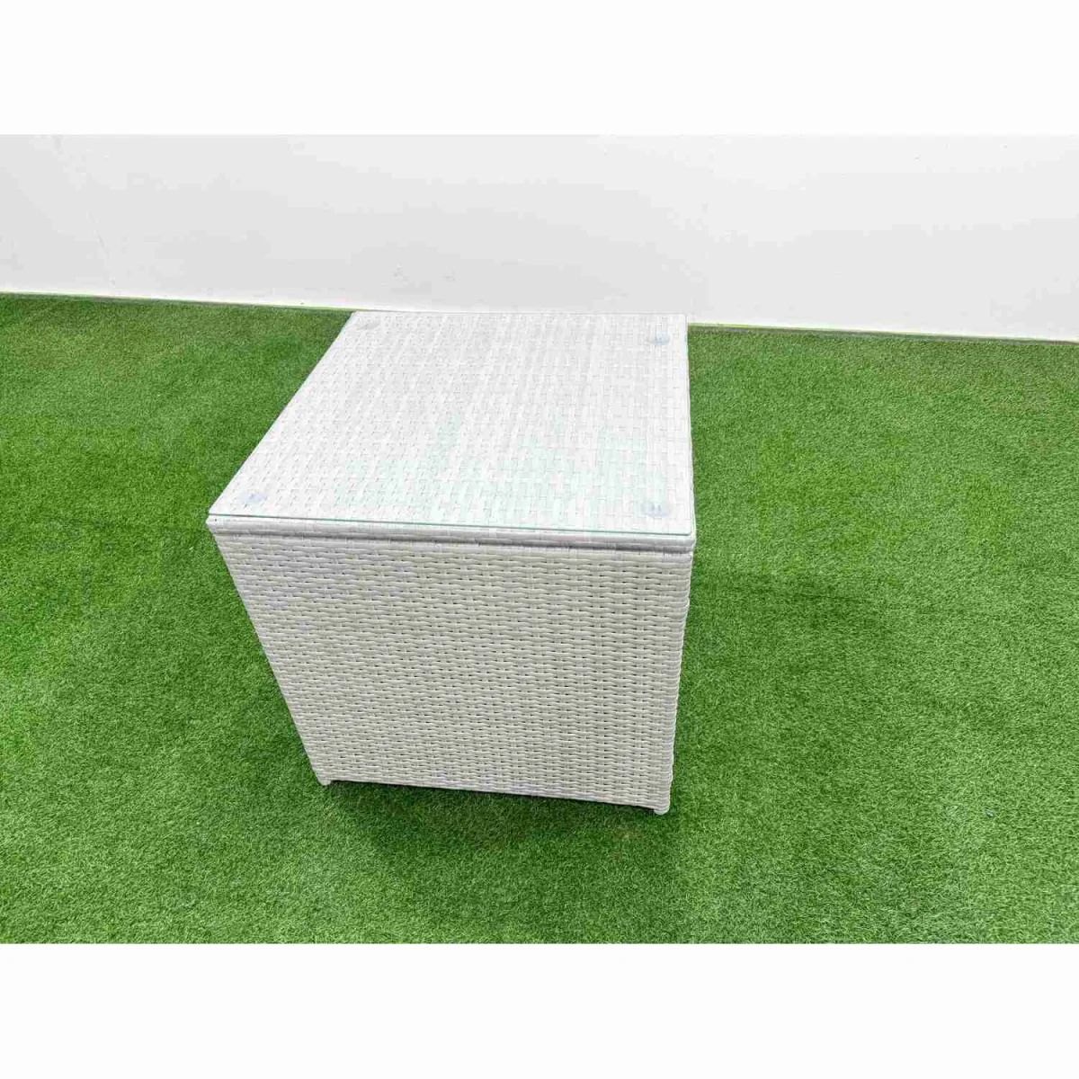 Fimous 6 Seater Outdoor PE Rattan Sofa and Dining Set in Light Grey. - Light Grey – image 2