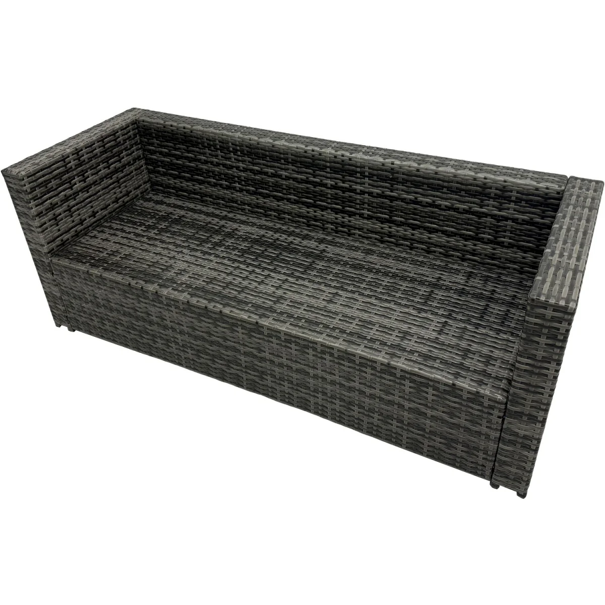 Fimous Outdoor PE Rattan 10-Seater Sofa and Dining Set Dark Grey Mixed - Dark Grey Mixed – image 2