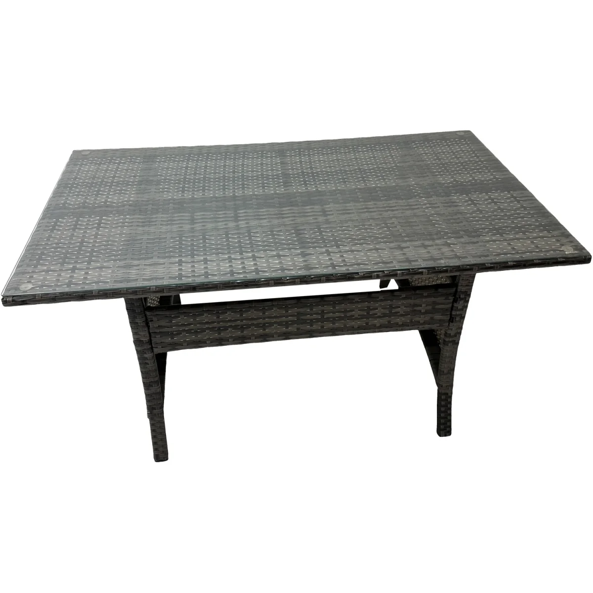 Fimous Outdoor PE Rattan 10-Seater Sofa and Dining Set Dark Grey Mixed - Dark Grey Mixed – image 3