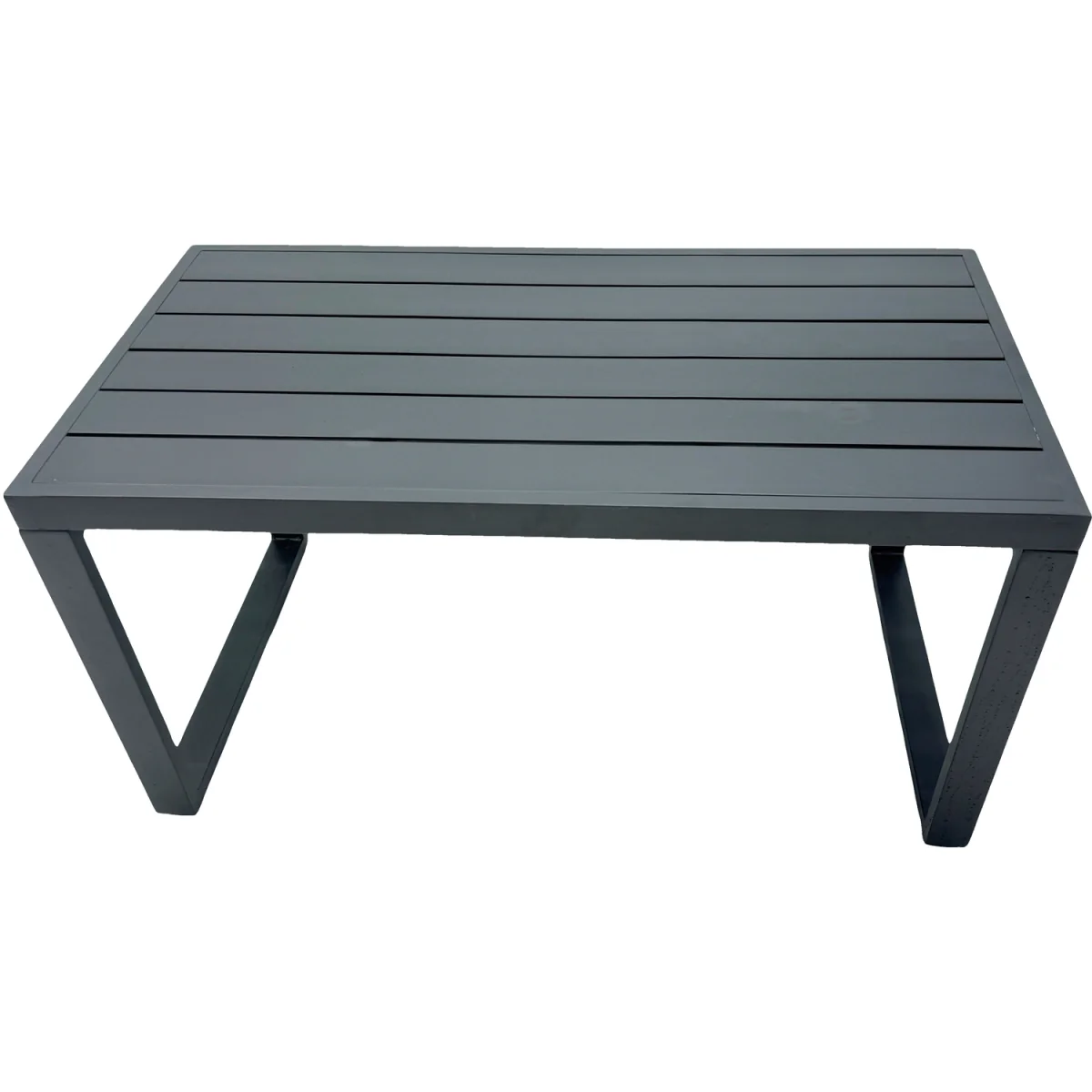 Fimous Aluminium Outdoor Garden Set ¿ 3 x 3-Seater Sofas with Coffee Tables & 4 Stools Dark Grey - Dark Grey – image 3