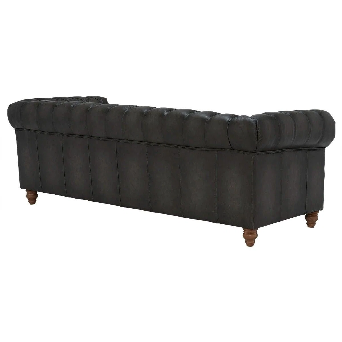 Ullswater Leather 4 Seater Chesterfield Sofa, Grey | Barker & Stonehouse – image 6