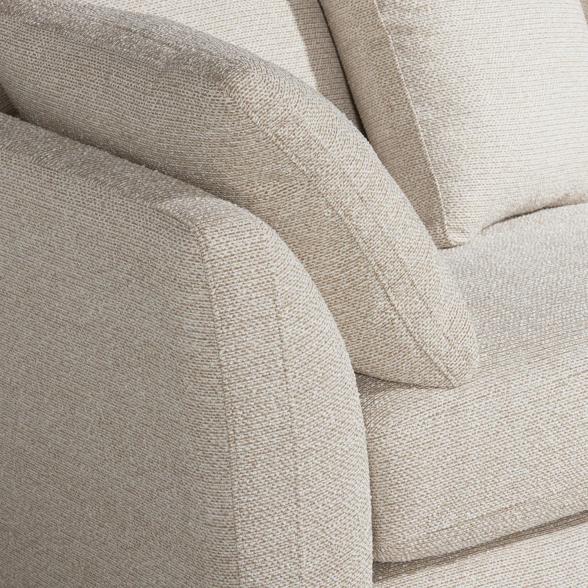 Ludlow 4 Seater Sofa Pillow Back, Neutral Fabric | Barker & Stonehouse – image 3