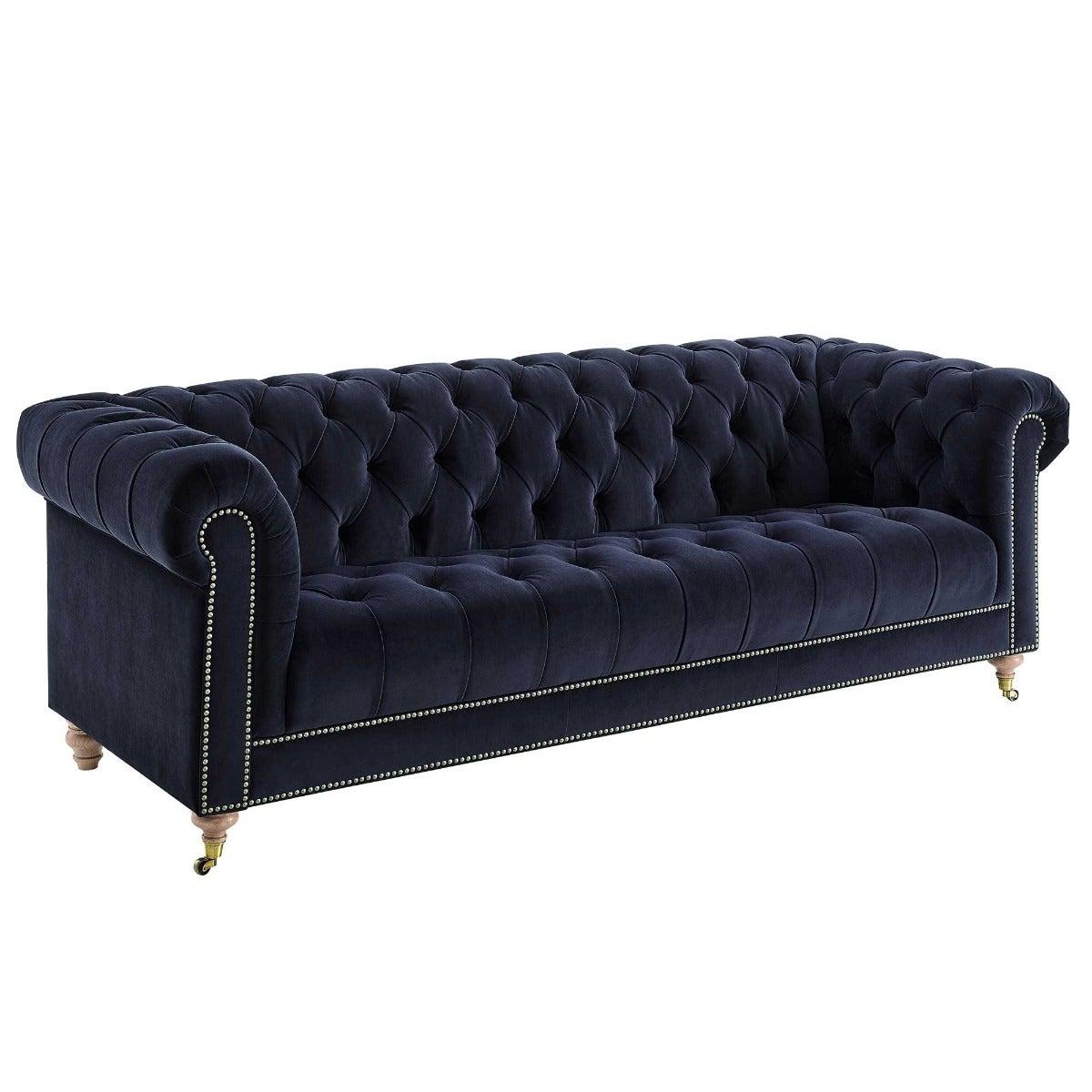 Ullswater 4 Seater Sofa, Blue Velvet | Barker & Stonehouse – image 2
