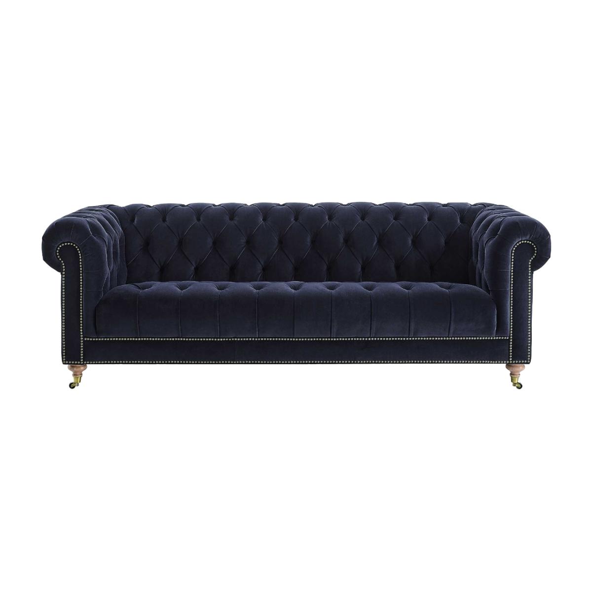 Ullswater 4 Seater Sofa, Blue Velvet | Barker & Stonehouse – image 1