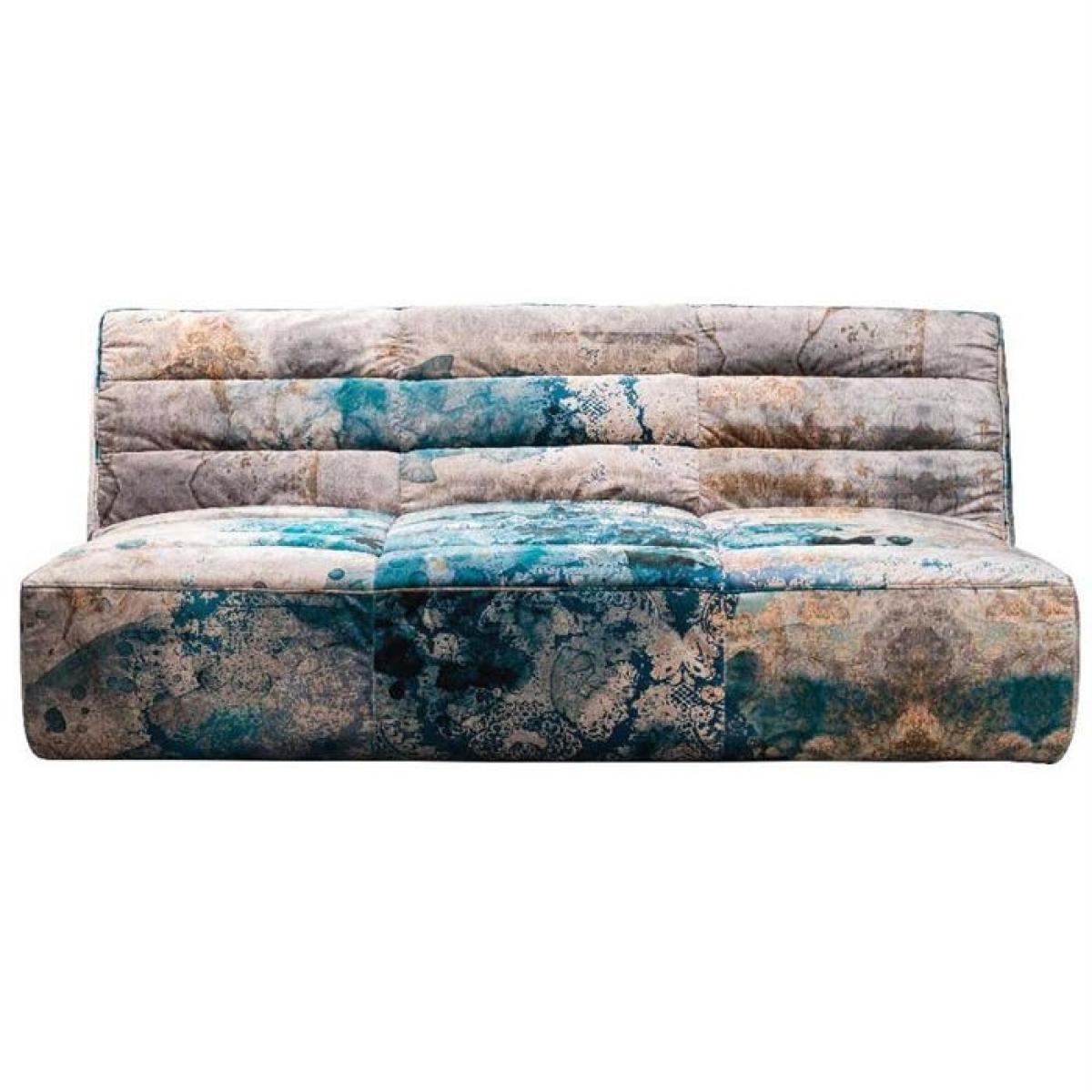 Timothy Oulton Shabby Sectional 4 Seater Sofa, Faded and Degraded Melting Paisley – image 2