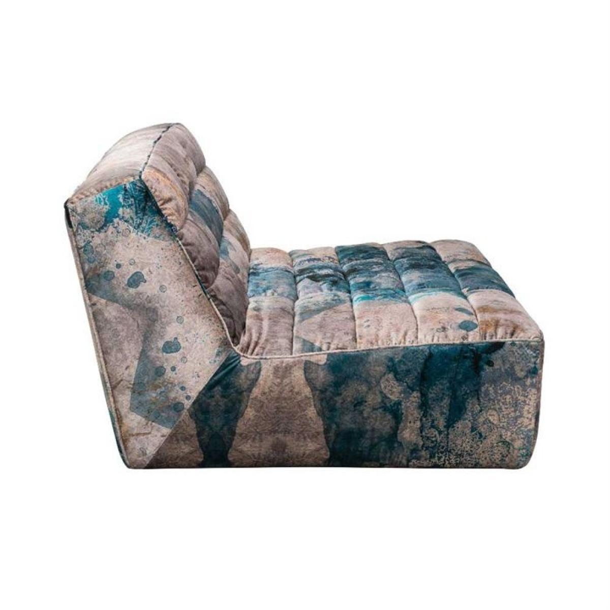 Timothy Oulton Shabby Sectional 4 Seater Sofa, Faded and Degraded Melting Paisley – image 3