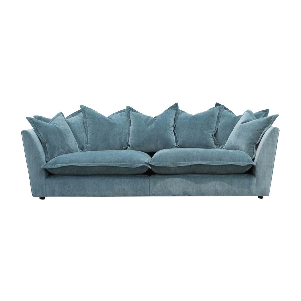 Large Split 4 Seater Sofa - Light Blue - W248 x D110 x H91cm - Barker & Stonehouse – image 1