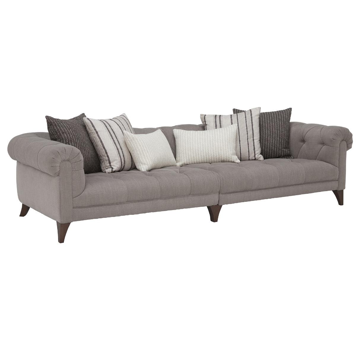 Anya 4 Seater Deep Sofa, Neutral Fabric | Barker & Stonehouse – image 2