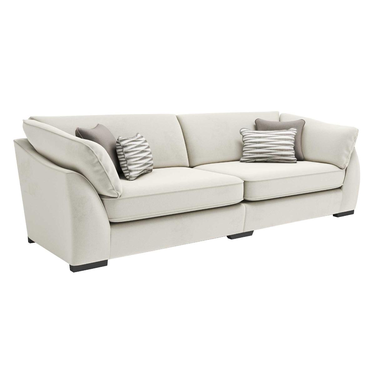Borelly 4 Seater Split Frame Sofa, Neutral Fabric | Barker & Stonehouse – image 2