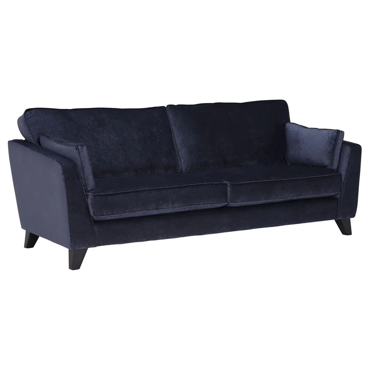 Rene 4 Seater Sofa Without Scatters, Blue Fabric | Barker & Stonehouse – image 2