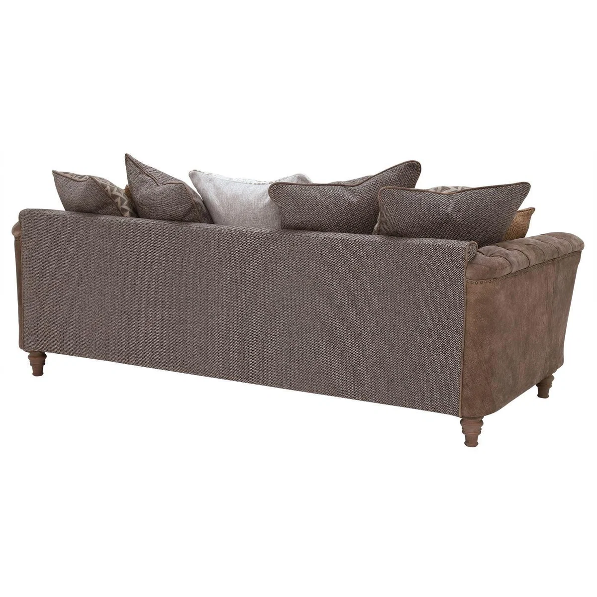 Darwin Extra Large Pillow Back 4 Seater Sofa, Neutral Leather | Barker & Stonehouse – image 5