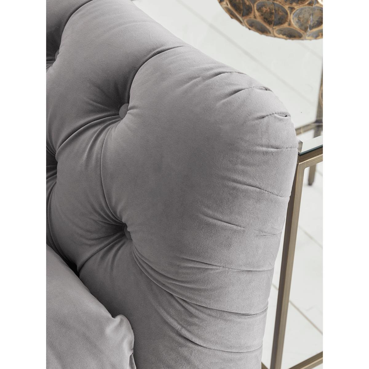 Dora Buttoned Four Seater Sofa - Moss Velvet – image 2