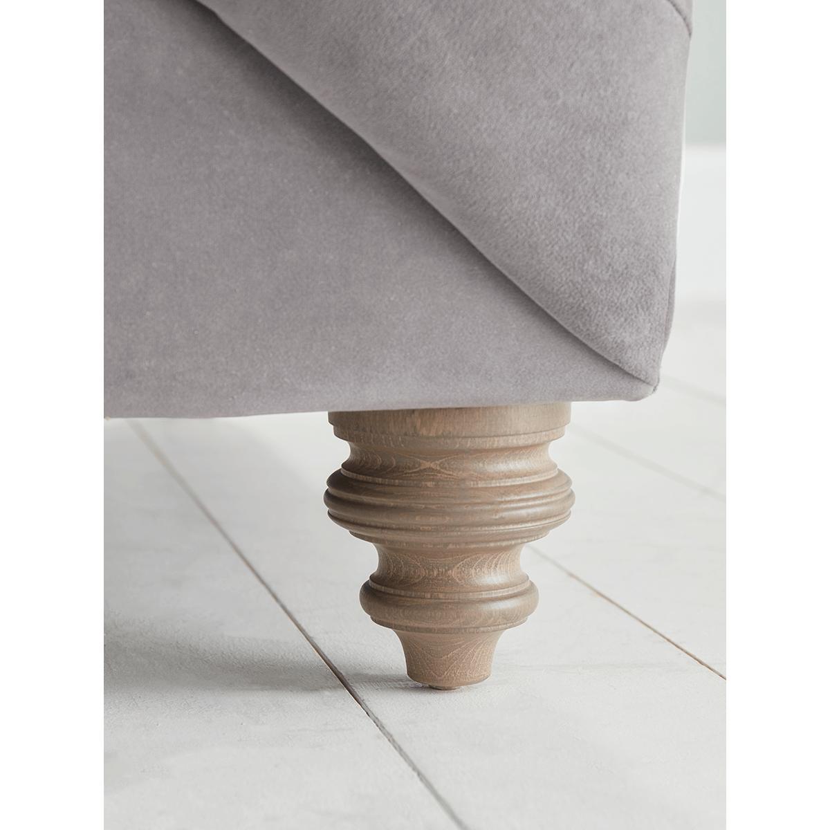 Dora Buttoned Four Seater Sofa - Moss Velvet – image 4