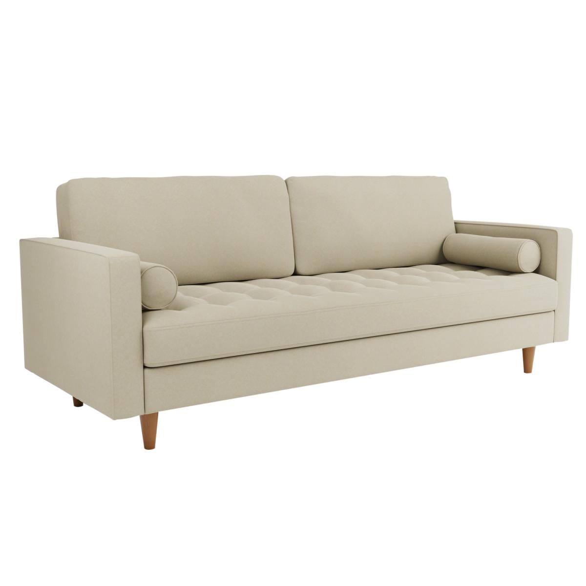 Zoe Flat Weave 4 Seater Sofa Natural – image 3