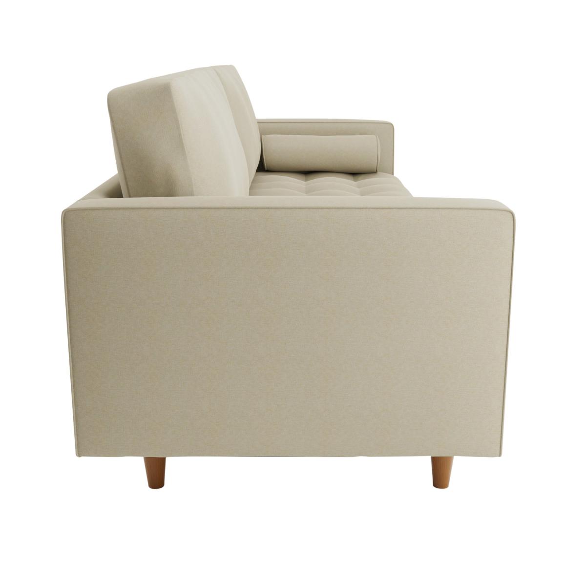 Zoe Flat Weave 4 Seater Sofa Natural – image 4