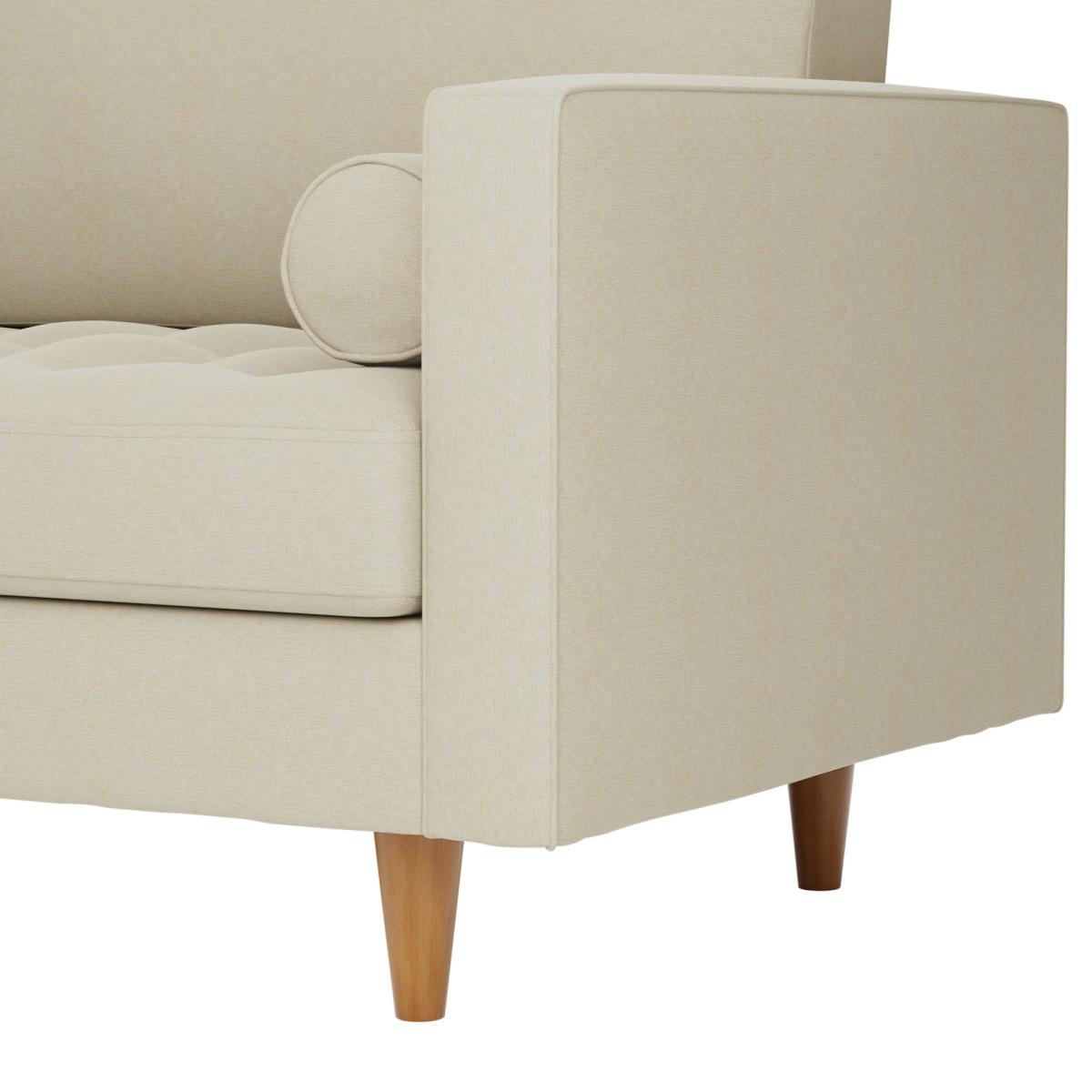 Zoe Flat Weave 4 Seater Sofa Natural – image 7