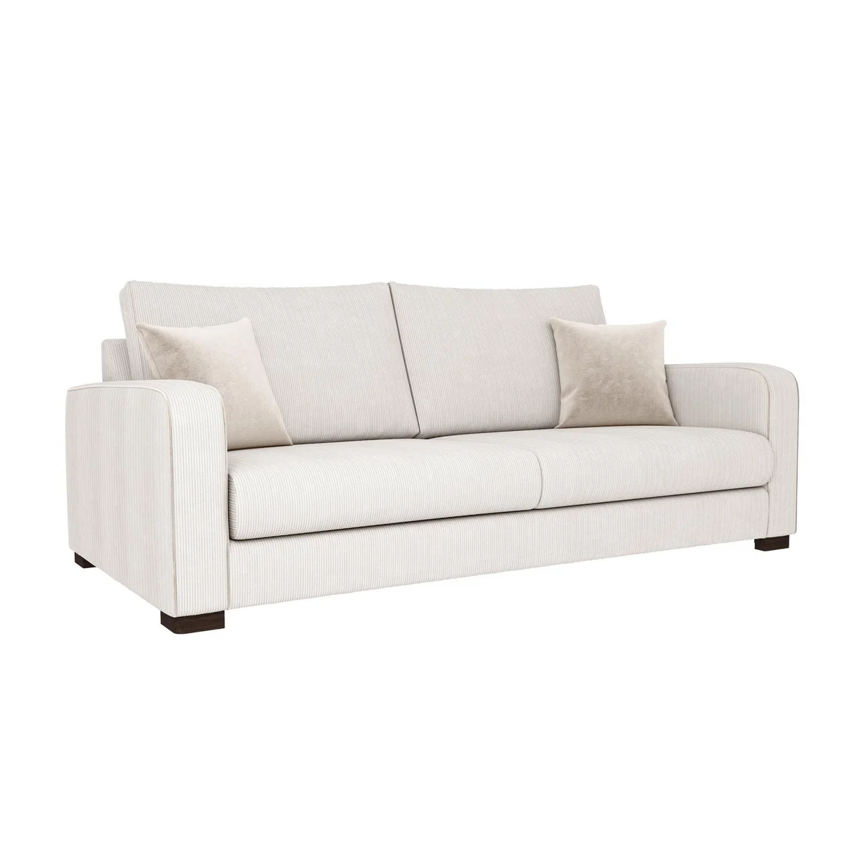 Carson Corduroy 4 Seater Sofa Sand – image 2
