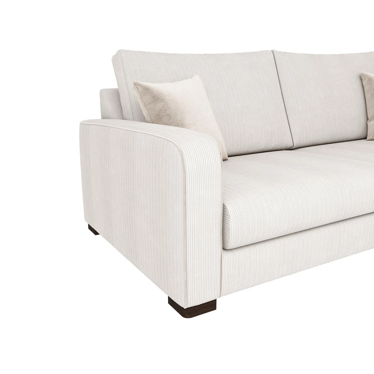 Carson Corduroy 4 Seater Sofa Sand – image 6