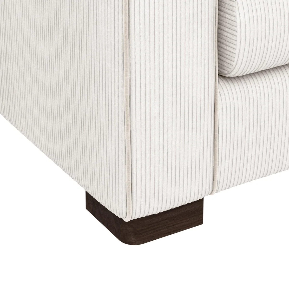 Carson Corduroy 4 Seater Sofa Sand – image 7