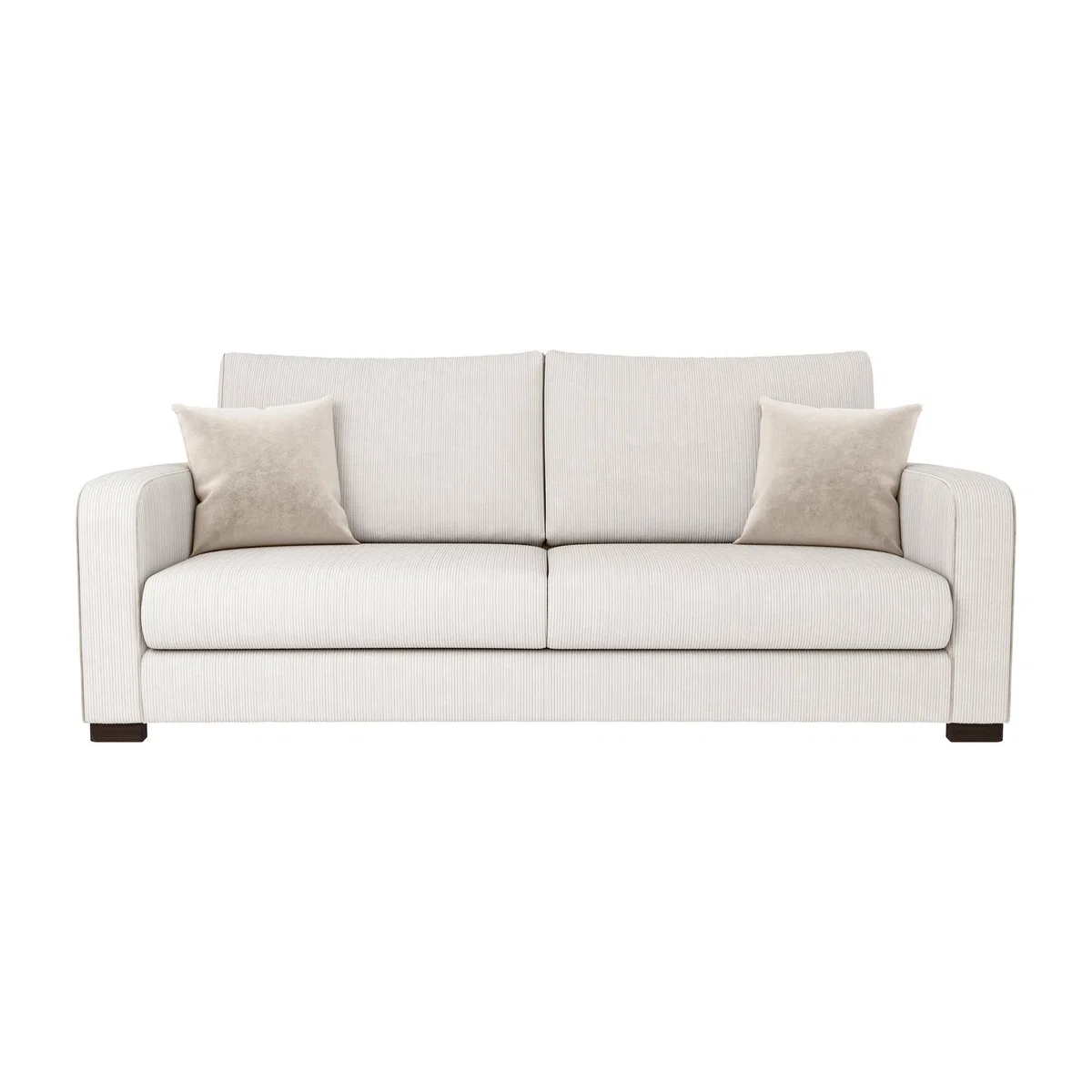 Carson Corduroy 4 Seater Sofa Sand – image 1