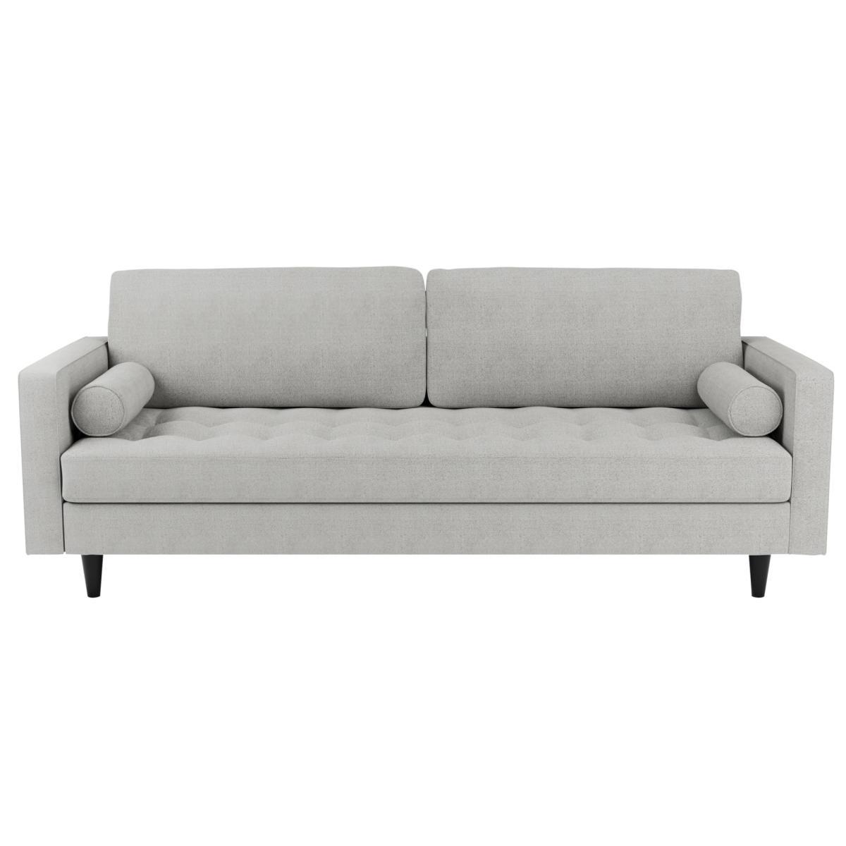 Zoe Boucle 4 Seater Sofa Light Grey – image 2