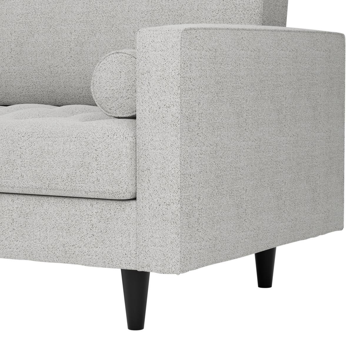Zoe Boucle 4 Seater Sofa Light Grey – image 7