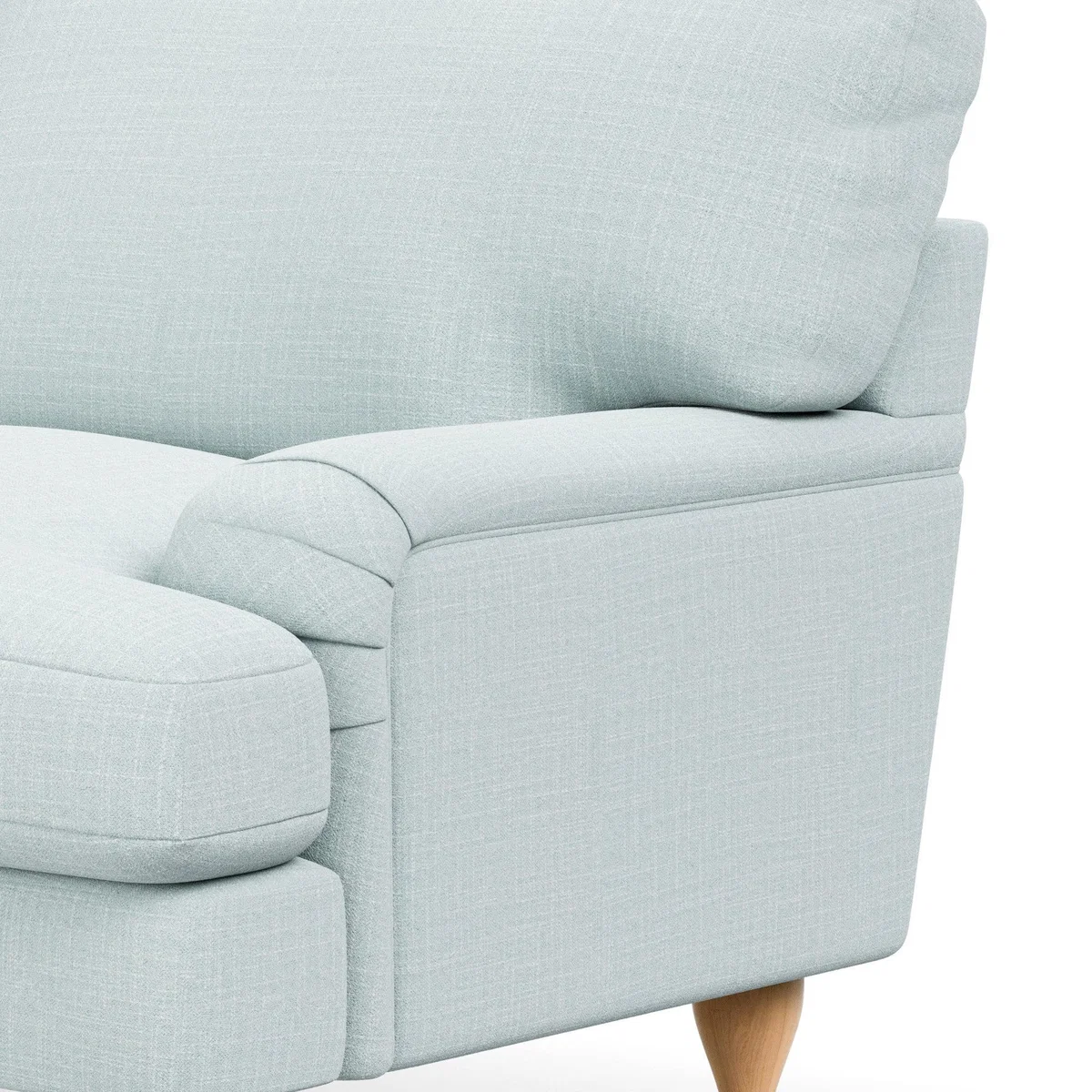 Darwin Slub Cotton Blend 4 Seater Sofa Slub Cotton Light Mineral – image 6